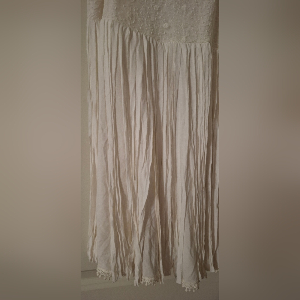 Pol tank top embroidered ripped stripes size medium bohemian casual gypsy - Picture 5 of 7